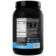 Rule 1 Whey Protein Banana Crème scoop highlighting powder texture for shakes