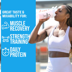 Rule 1 Whey Protein nutrition facts zoom highlighting 11 g EAAs and 5 g BCAAs.