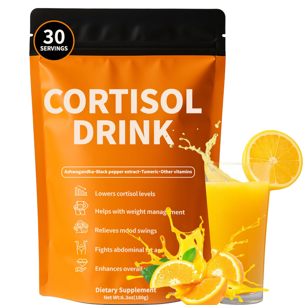 Rulinal Cortisol Drink Powder tub front showing daily stress support