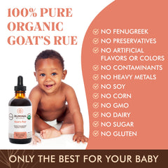 Rumina Naturals Goats Rue packaging: sustainable, non-GMO bottle