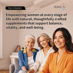 RUNICA vegan and gluten-free seal on packaging.