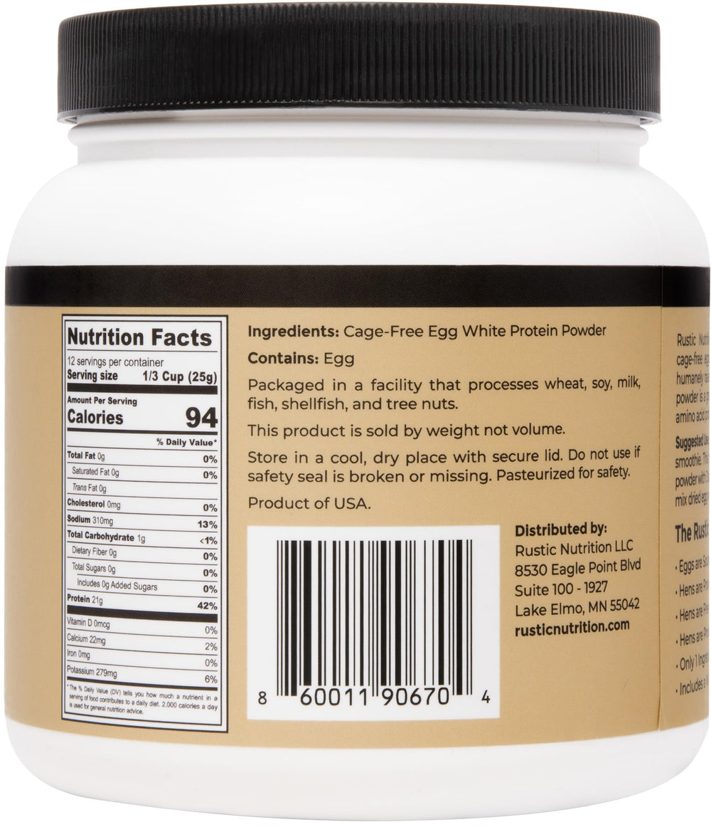 Rustic Nutrition egg white powder pantry scene for organized kitchen