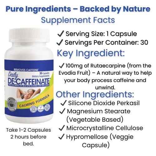 RUTA Daily De-Caffeinate packaging close-up emphasizing quality and pharmacist-formulated