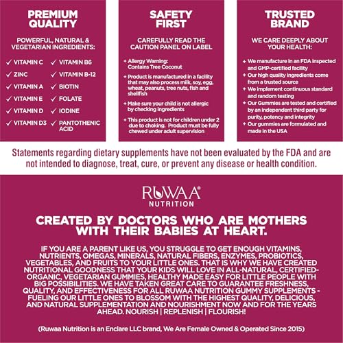 RUWAA NUTRITION Yummy Vites daily chewable vitamins fit into kids' routines