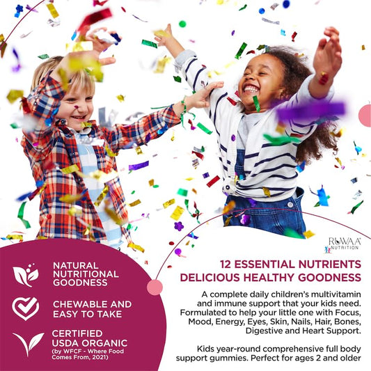 RUWAA NUTRITION Yummy Vites gummies display kid-friendly multivitamin chews