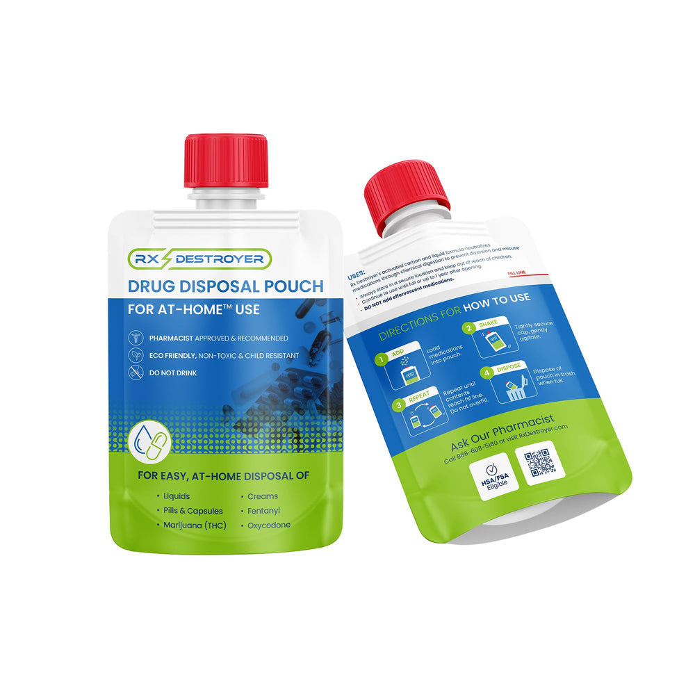 Rx Destroyer eco-friendly solution helps reduce environmental waste.
