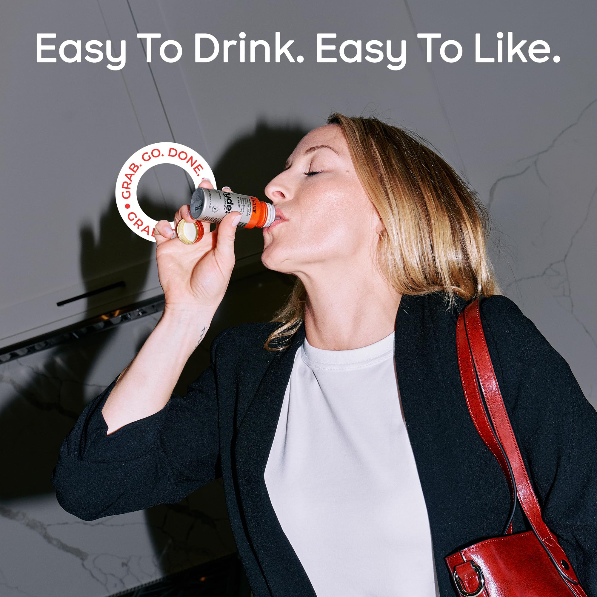 RYDE Energize shot with ginseng extract for focus and mood