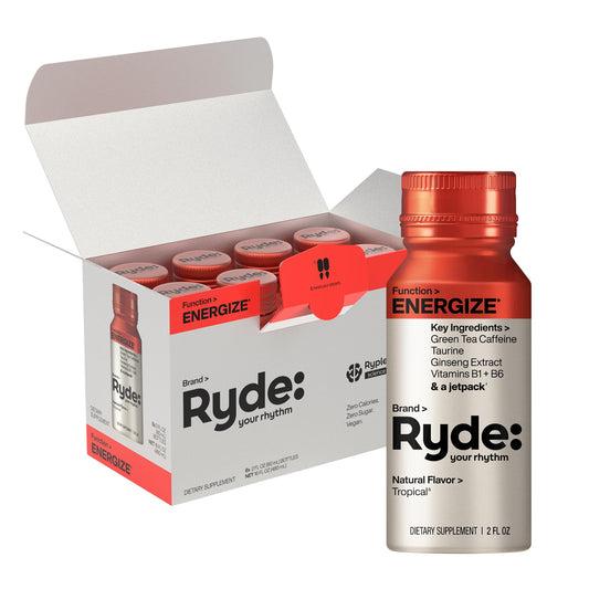 RYDE Energize tropical bottle offers on-the-go energy with zero calories
