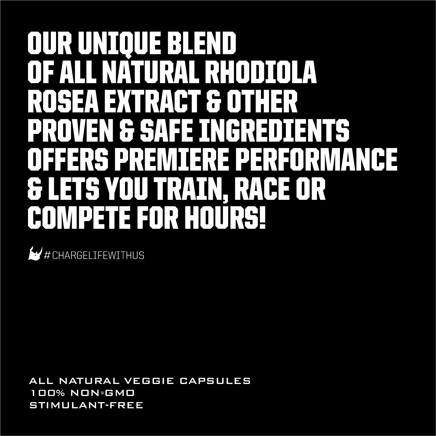 Ryno Power Endurance Capsules with water, ideal for portable gym bags.