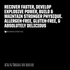 Ryno Power vanilla whey protein nutrition label details.