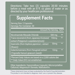 RYOS Refuse to Age NAD capsules in vegan formula