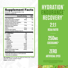 RYSE BCAA EAA powder bottle closeup highlighting clean formula