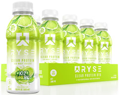 RYSE Clear Protein Bottle Key Lime Pie offers a refreshing, sugar-free protein option.