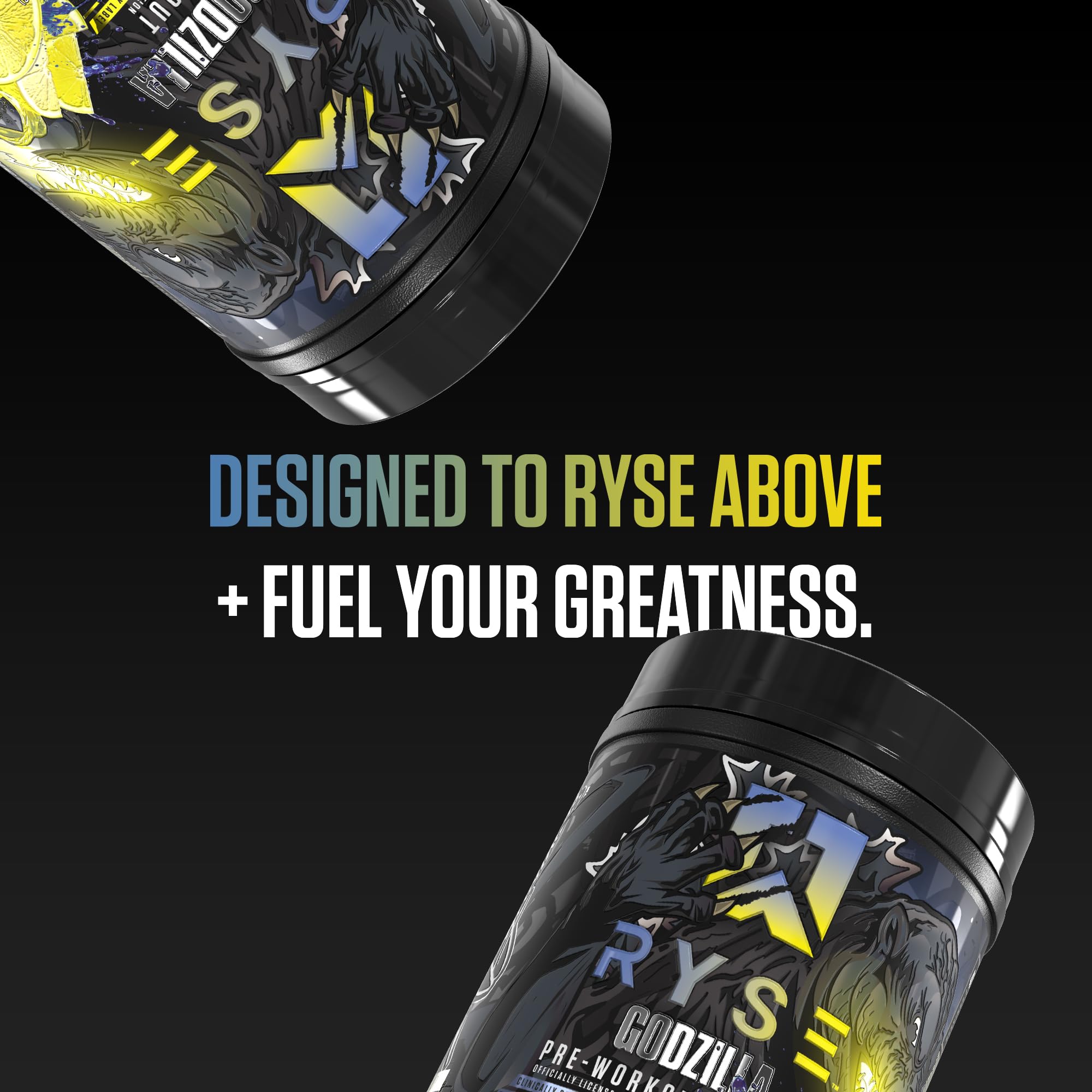 RYSE Godzilla Electric Lemonade nutrition facts highlights salt and mineral blend.