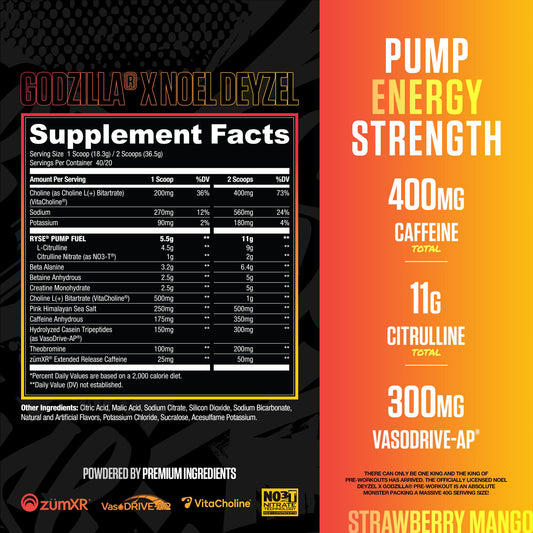 Label close-up emphasizing key ingredients for clear planned workouts