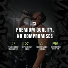 RYSE Loaded Plant Protein vanilla shake glass features creamy texture for a satisfying workout shake
