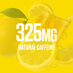 Close-up of RYSE Loaded powder highlighting caffeine for smooth energy.