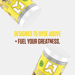RYSE Loaded Country Time Lemonade flavor label evokes nostalgic taste.