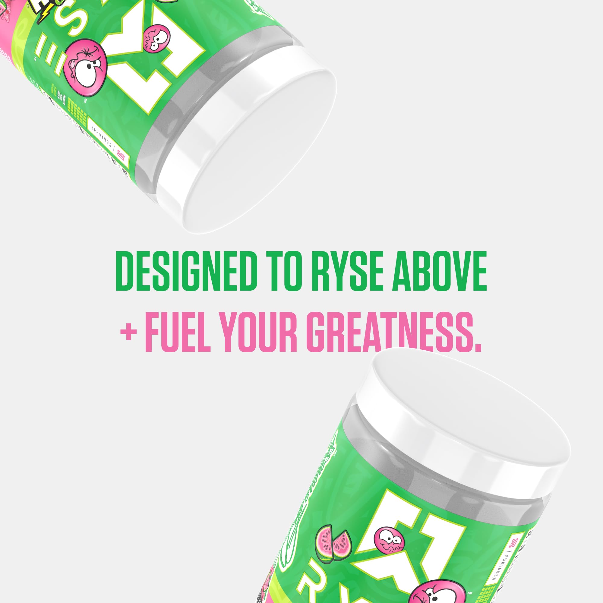 RYSE packaging with premium ingredients highlight label