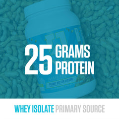 RYSE Loaded Protein powder shows creamy texture with prebiotic fiber and MCTs.