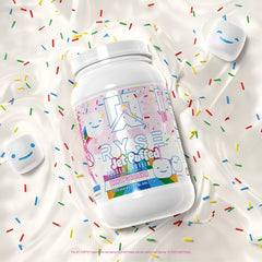 Nutrition label highlights 25g protein and prebiotic fiber for digestive-friendly nutrition