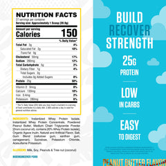 RYSE Loaded Protein scoop added to shake for quick protein intake.