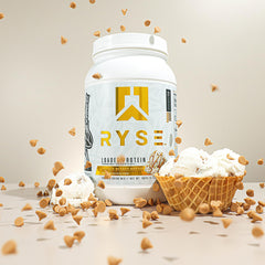 RYSE Loaded Protein Vanilla Peanut Butter label reveals clean ingredients