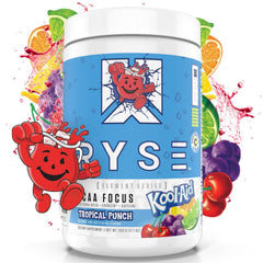 RYSE Up BCAA Focus Powder bottle pour supports hydration during workouts