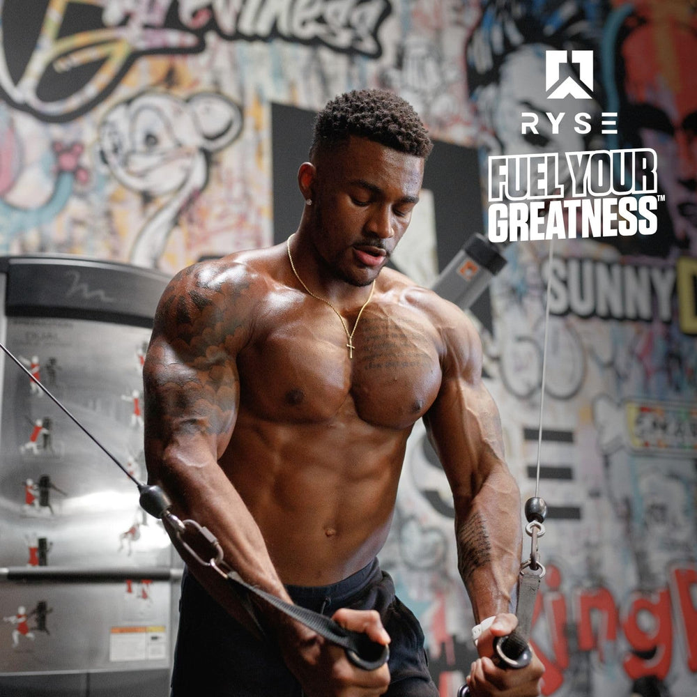 RYSE Up BCAA Focus Powder with electrolytes aids hydration during training