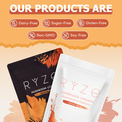 Kitchen counter display of the RYZE n Shine bundle ready to use.