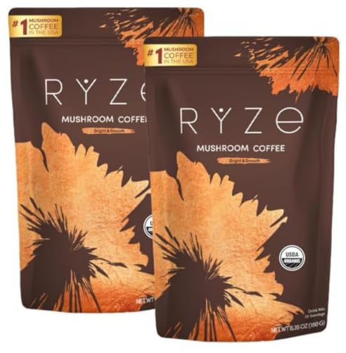 RYZE Mushroom Coffee packet for convenient energy on the go.