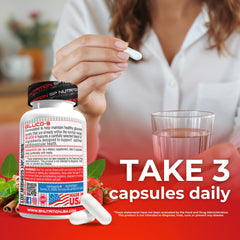 S Nutrition Gluco 9 bottle pour conveys easy, on-the-go use