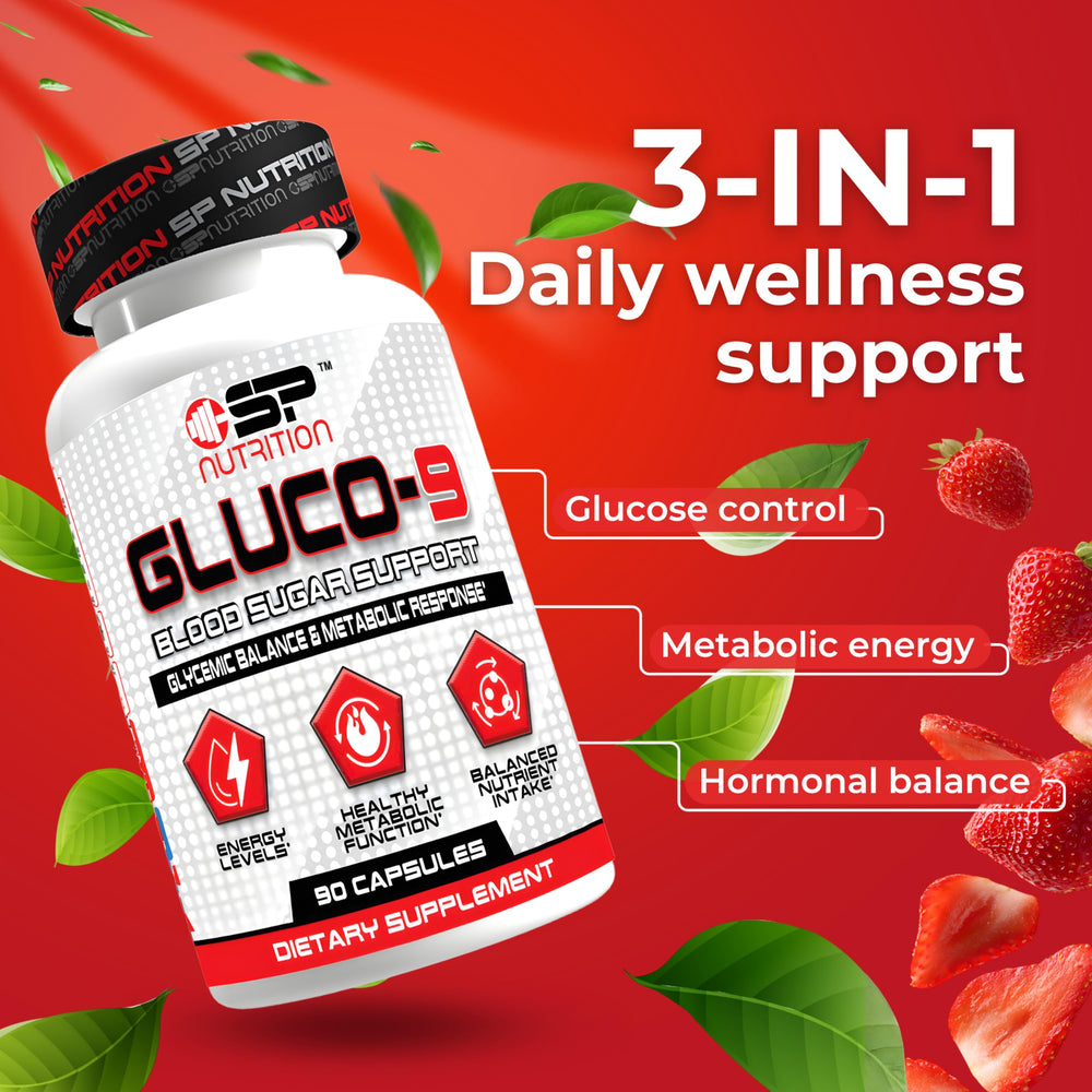 S Nutrition Gluco 9 capsules ready for simple daily use