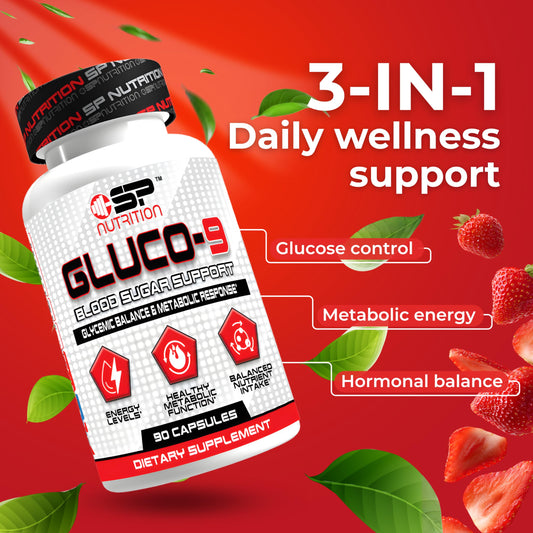 S Nutrition Gluco 9 capsules ready for simple daily use