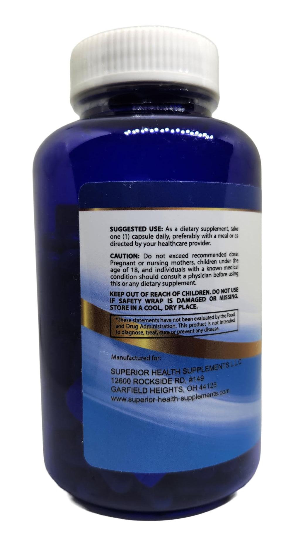 S SUPERIOR HEALTH Quercetin 500mg bottle on packaging scene for wellness routine.