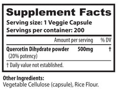 S SUPERIOR HEALTH Quercetin 500mg capsules closeup highlights easy-to-swallow form.