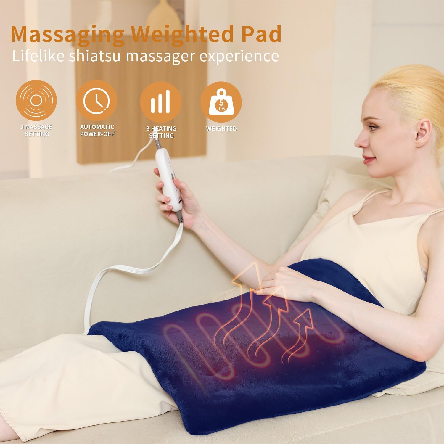 SAROO weighted beads help pad conform to your body for better contact