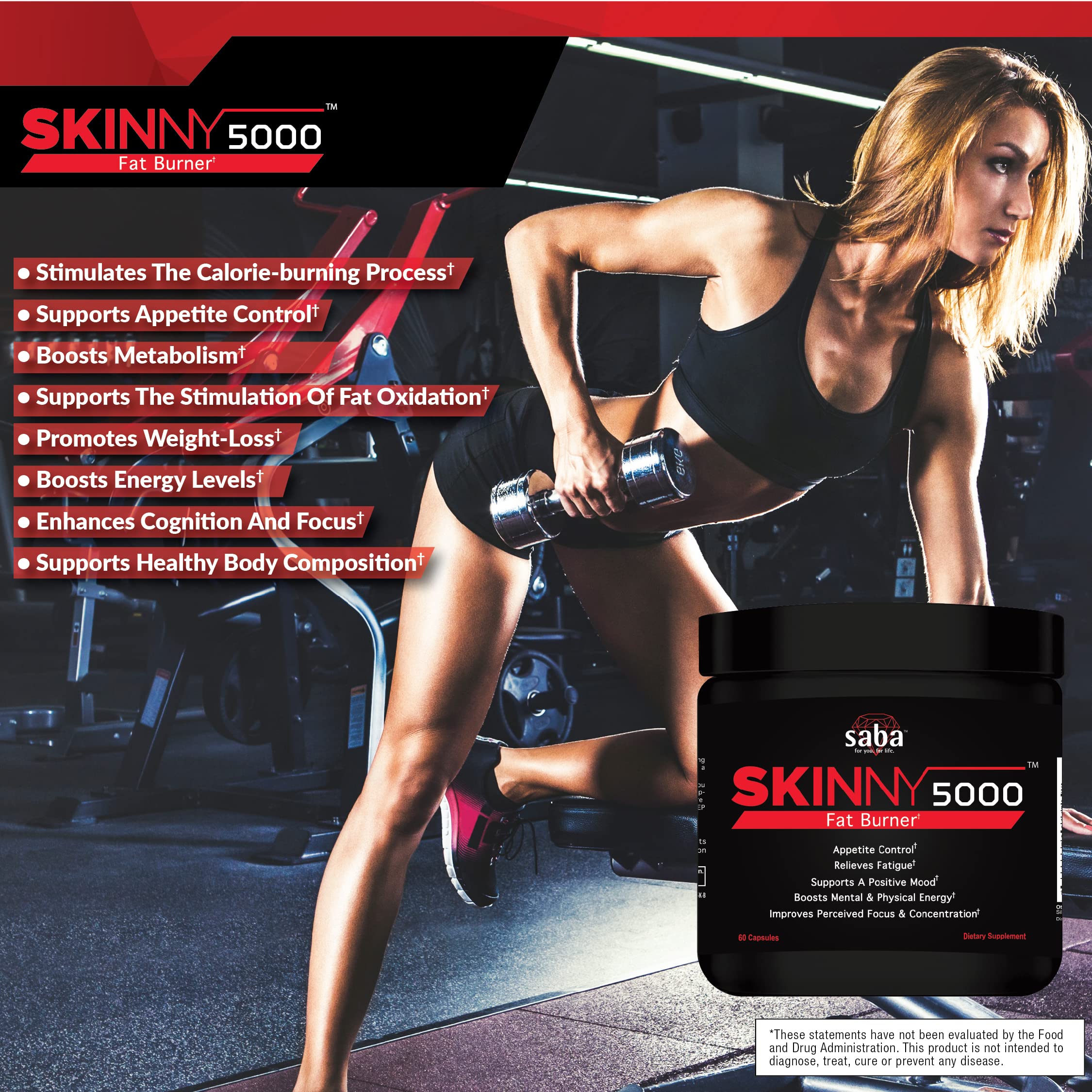 Saba Skinny 5000 on a workout-ready setting.