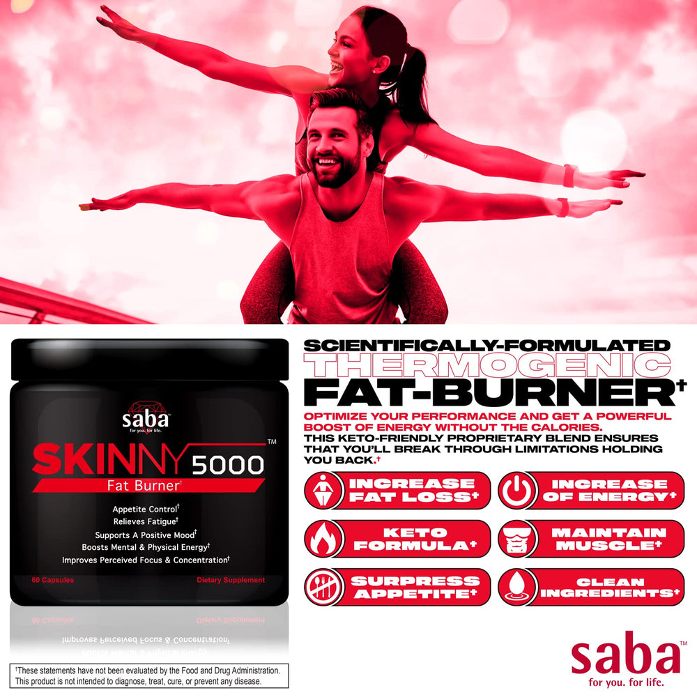 Saba Skinny 5000 lifestyle scene highlights energy and focus.