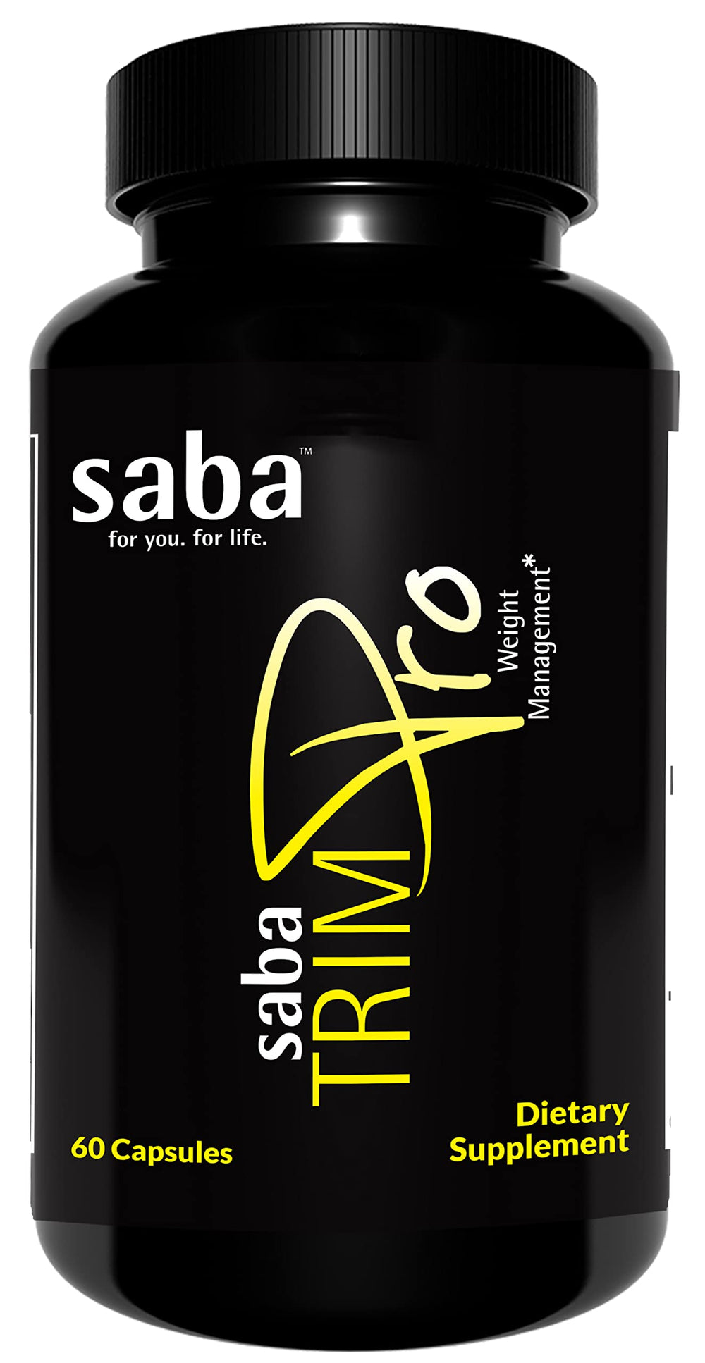 Saba TrimPro thermogenic capsules for daytime energy and focus.