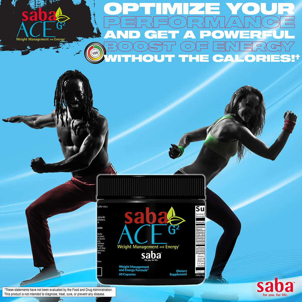 Saba ACE G2 green coffee bean visual underscores daytime metabolism support