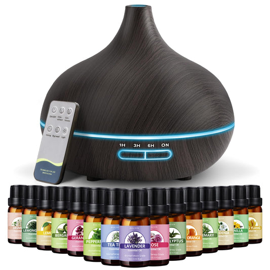 SACATR 550ml diffuser top view releasing mist for calm ambience