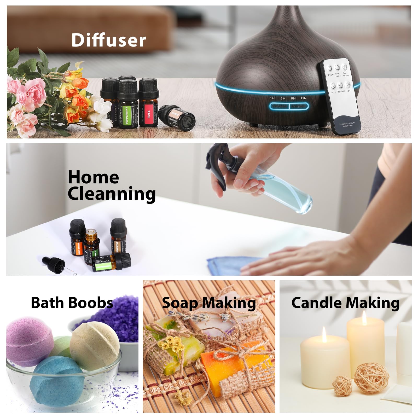 SACATR essential oils gift box ready for DIY projects
