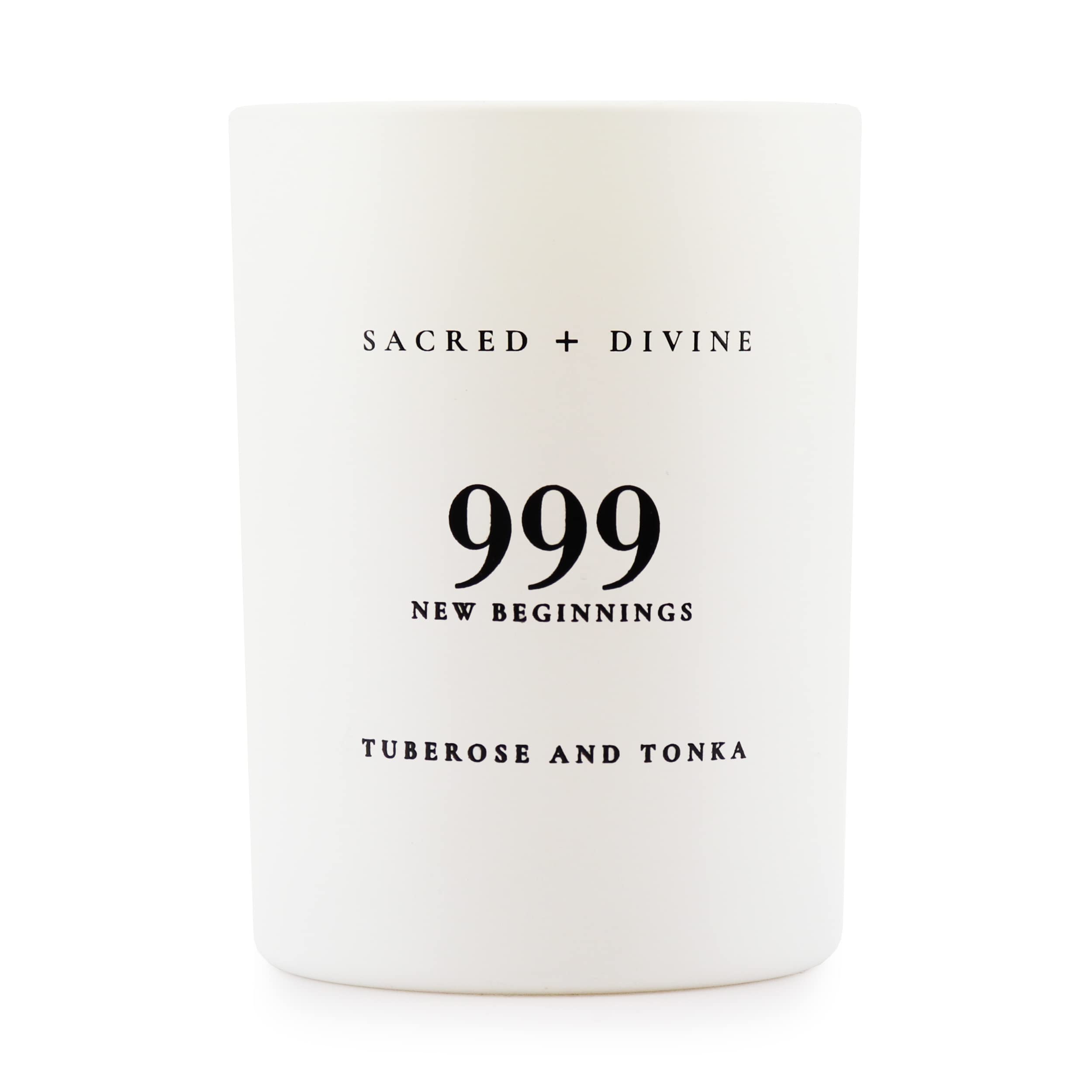 Sacred + Divine 999 jar closeup signals new beginnings ritual
