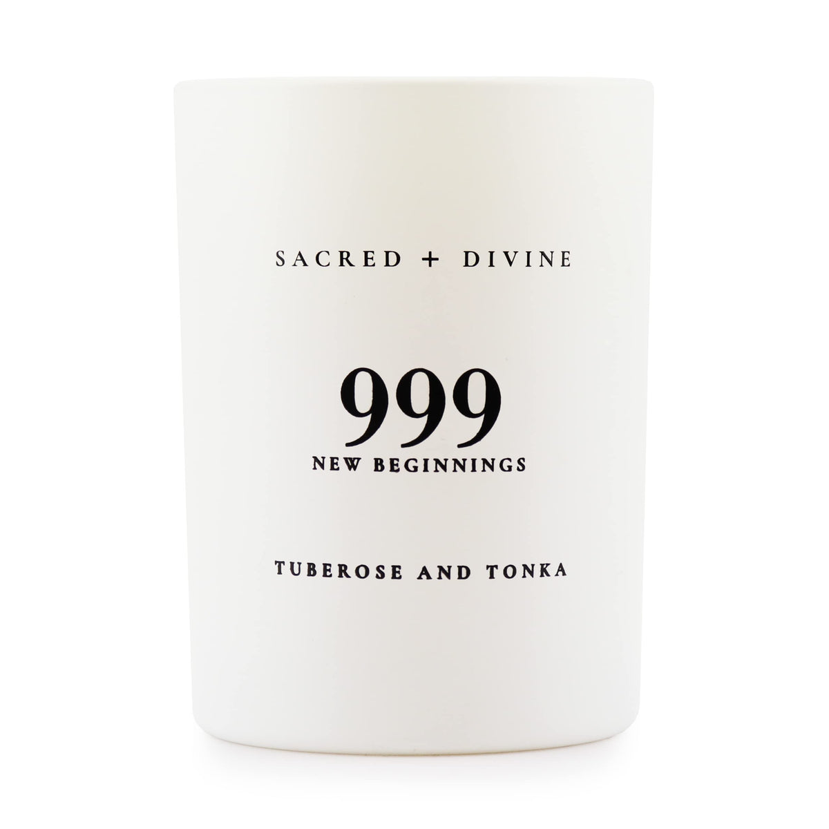 Sacred + Divine 999 jar closeup signals new beginnings ritual
