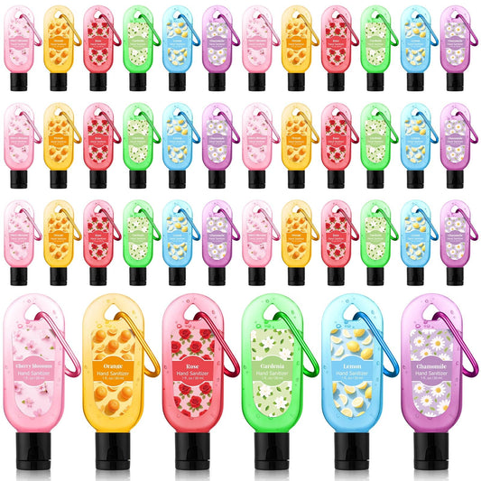 Sacubee 24-pack lavender hand sanitizer keychain for portable freshness.