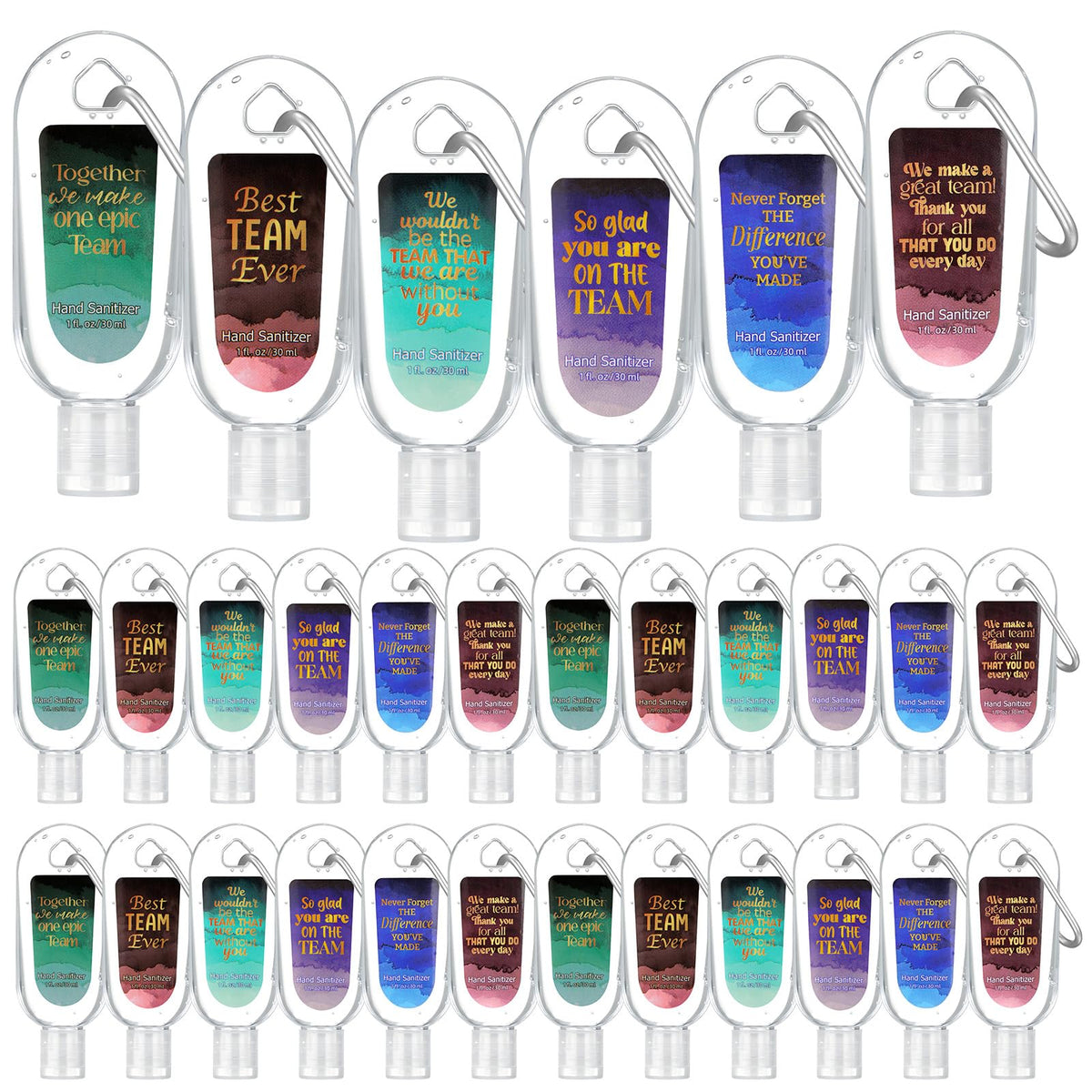 Sacubee 24-pack team appreciation scented hand sanitizers for bulk gifting