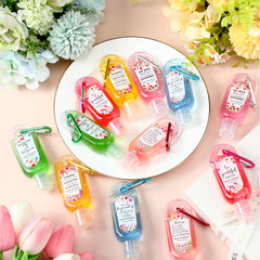 Sacubee sanitizer keychain orange—citrus aroma for on-the-go.