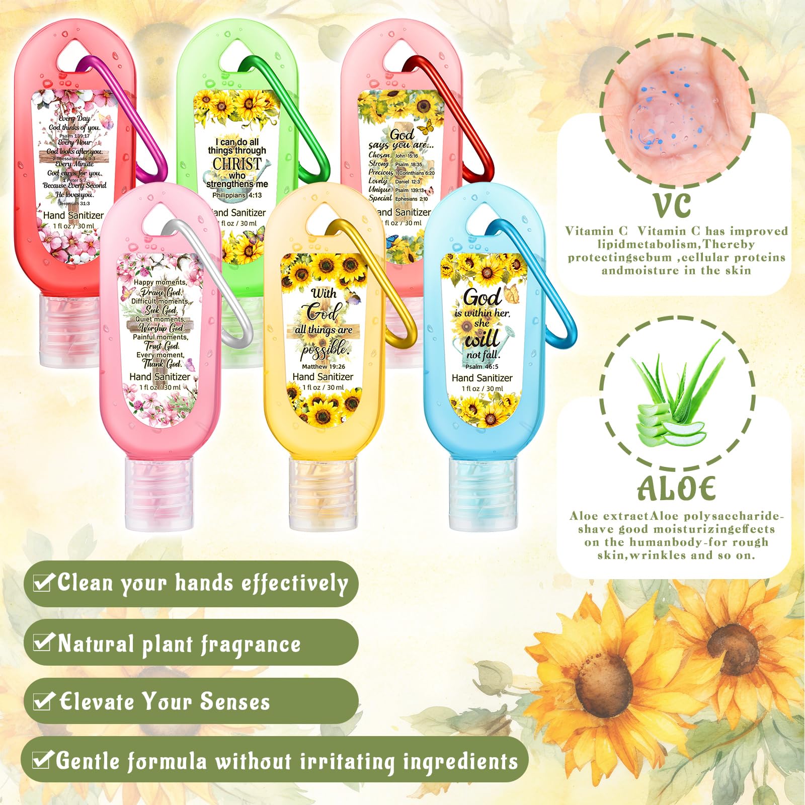 Sacubee red apple scent keychain for fast cleansing on the move.