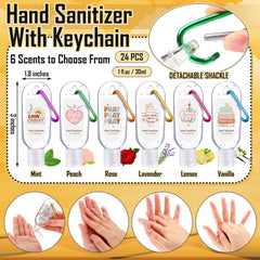 Sacubee green mint sanitizer keychain ideal for quick pocket cleansing.